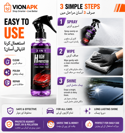 VIONAPK 3-in-1 Car Coating Spray