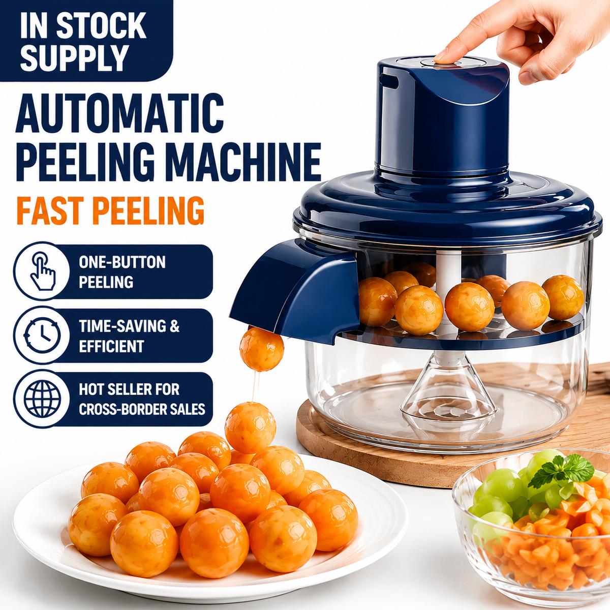The Magic Fruit Peeler 🍇✨ Peel Fruits in Seconds With One Touch!"