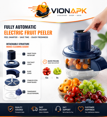 Electric Fruit & Vegetable Peeler — Smart Peeling, Better Results