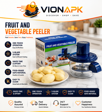 Electric Fruit & Vegetable Peeler — Smart Peeling, Better Results