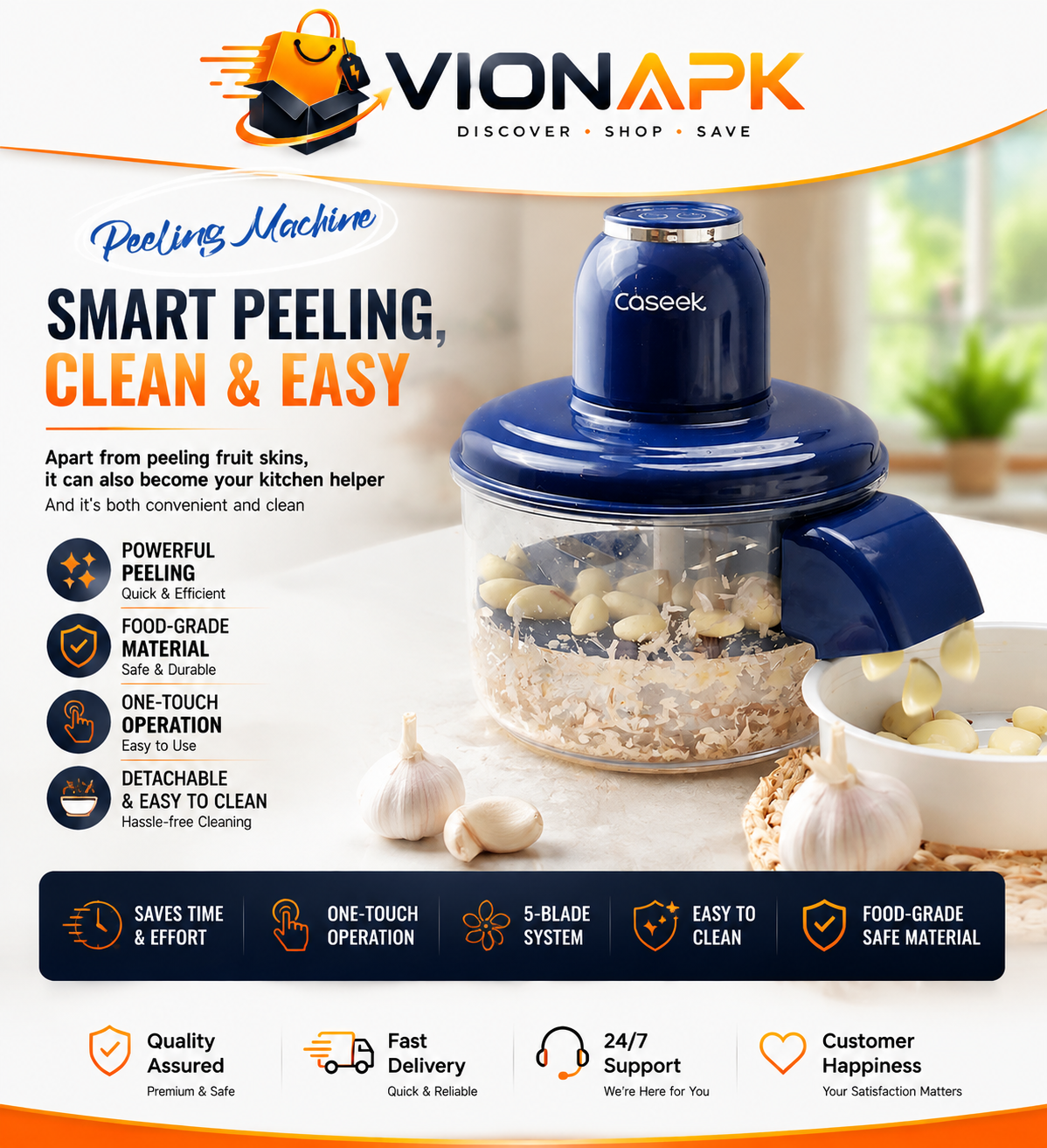 Electric Fruit & Vegetable Peeler — Smart Peeling, Better Results