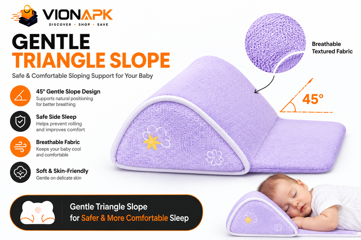Baby Comfort & Support Cushion | Soft Contoured Baby Pillow