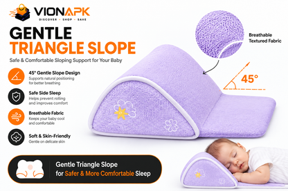 Baby Comfort & Support Cushion | Soft Contoured Baby Pillow