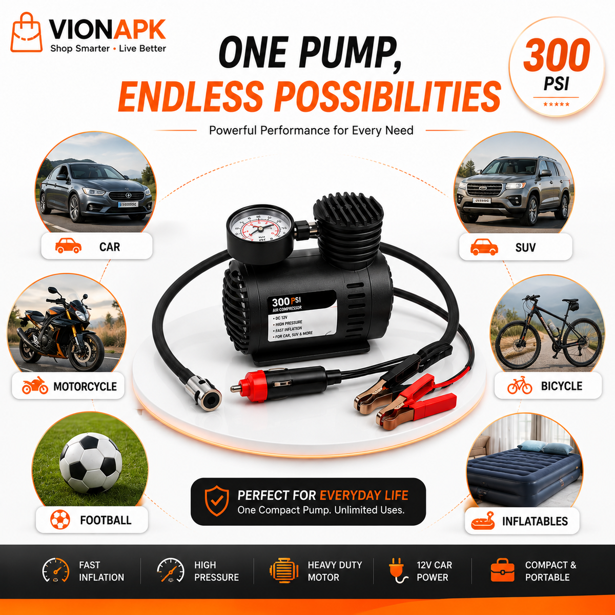 Portable Car Air Pump