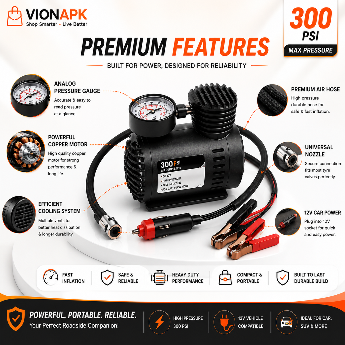 Portable Car Air Pump