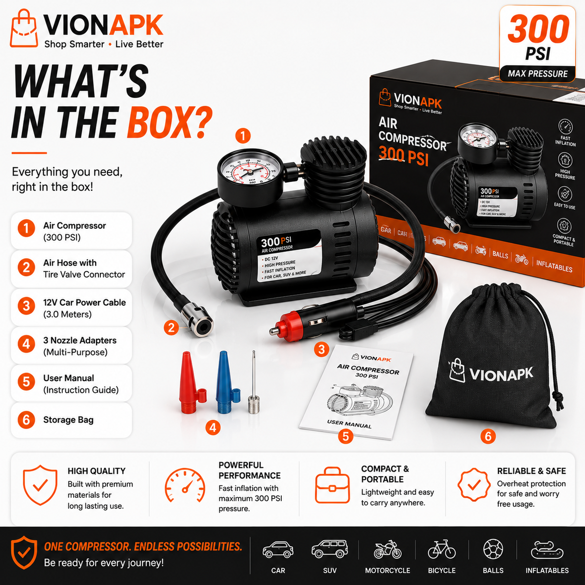 Portable Car Air Pump