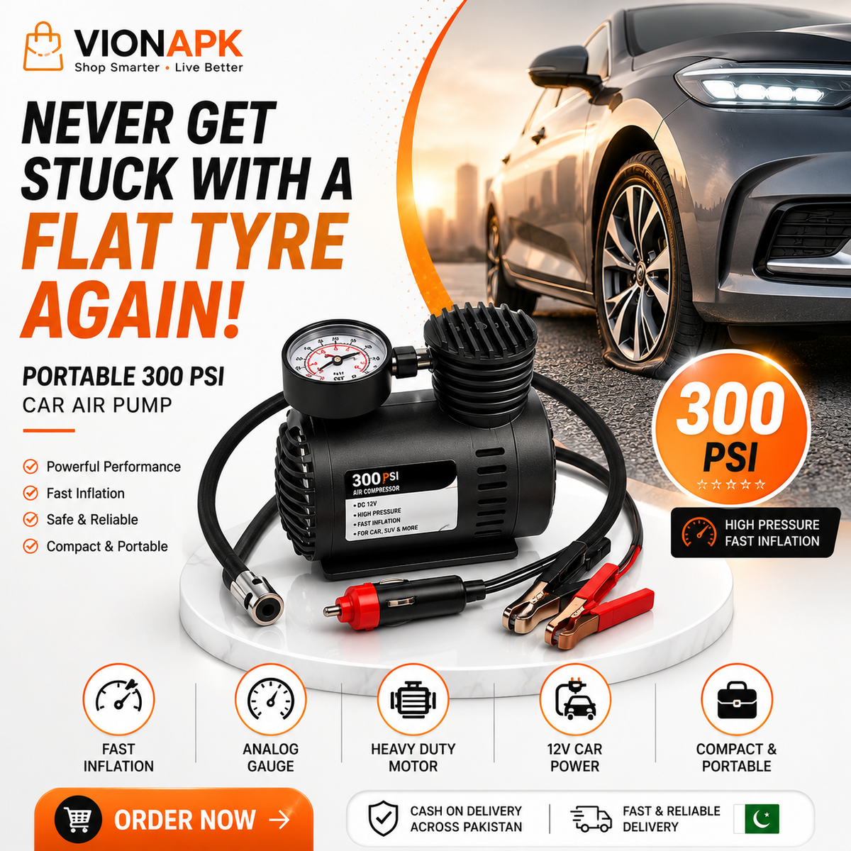 Portable Car Air Pump